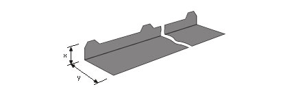Formkantteile für Trapezbleche